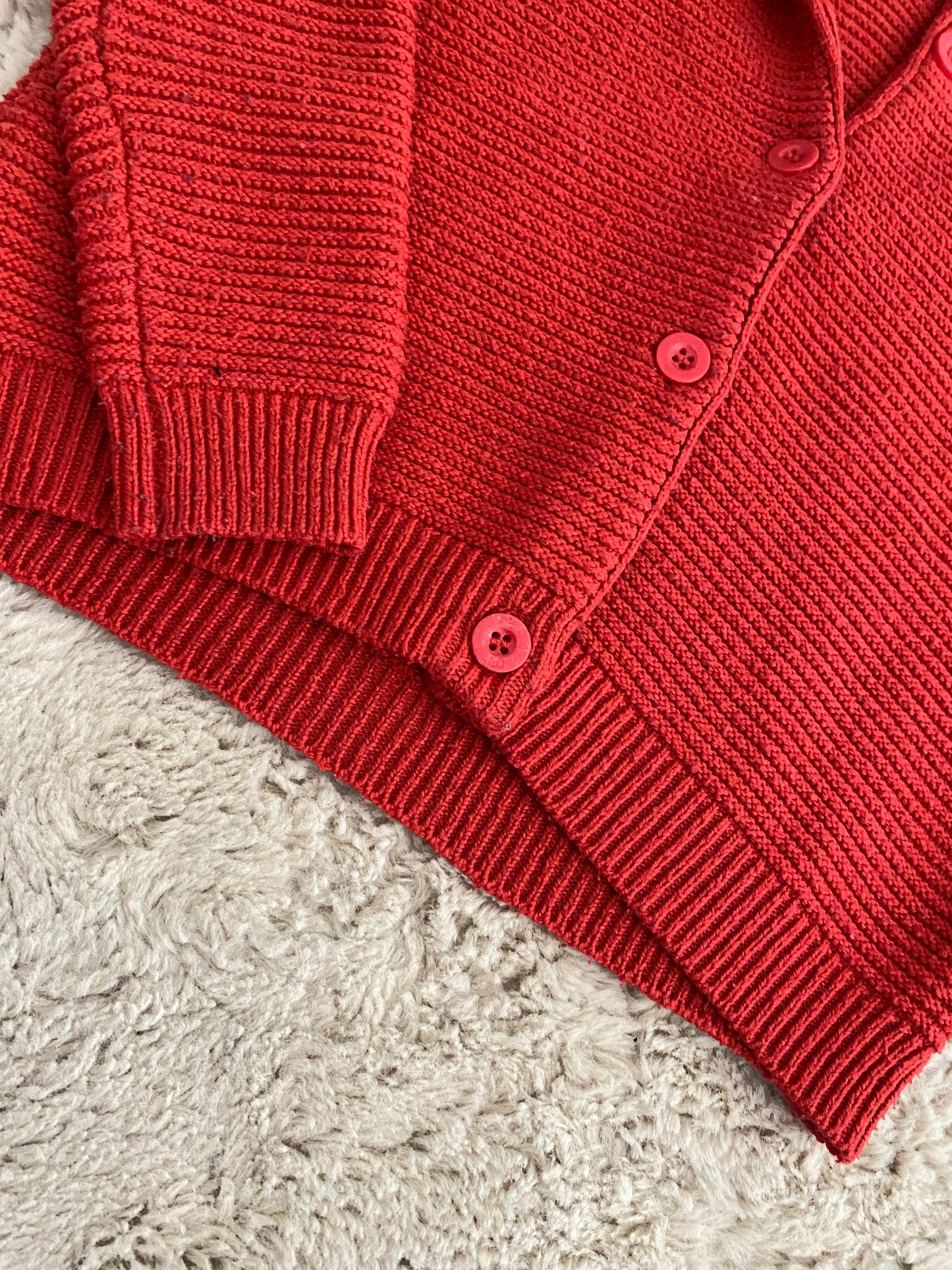 🧥 Gilet rouge – Okaïdi – 8 ans