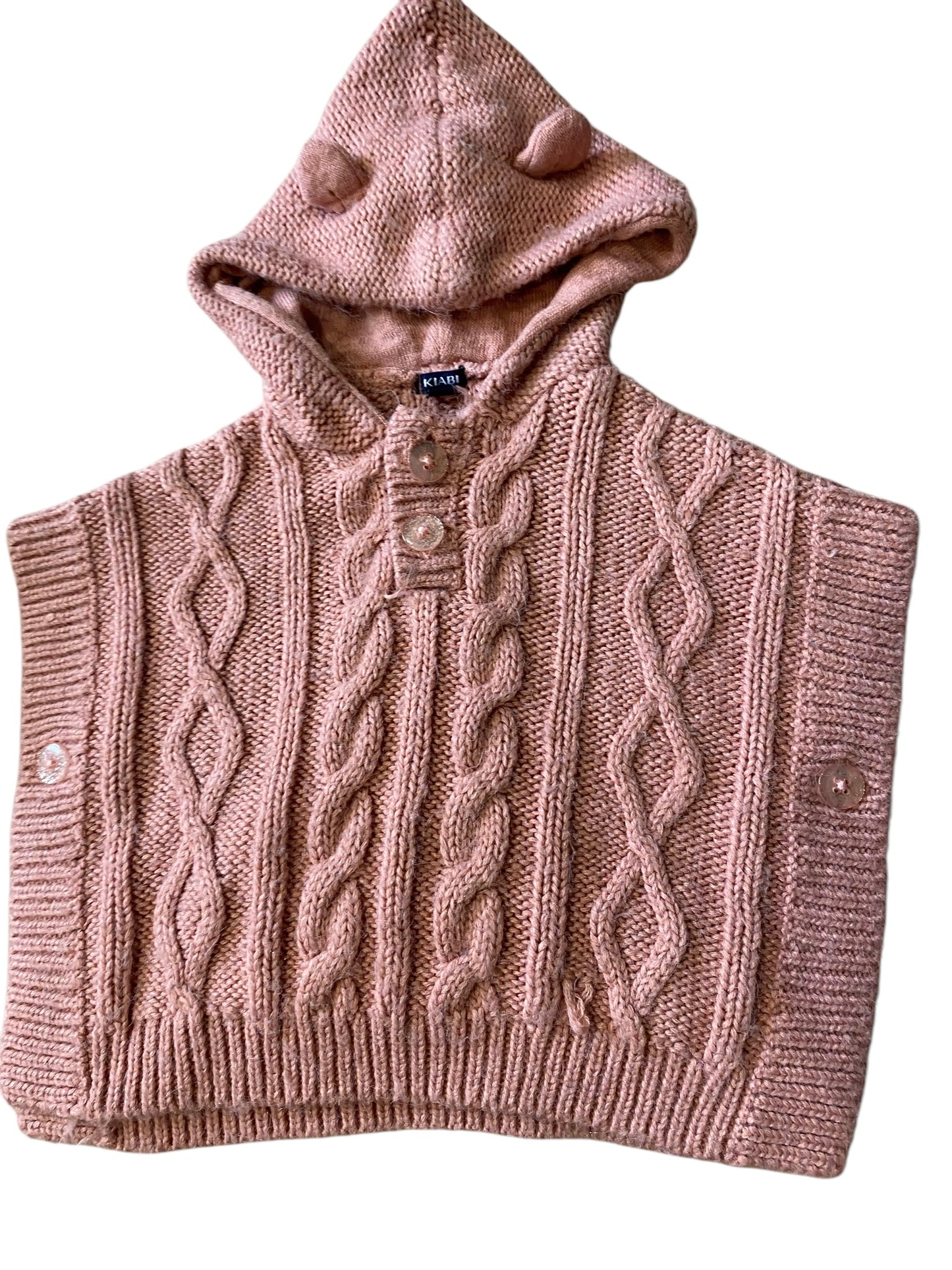 Poncho rose 6 mois