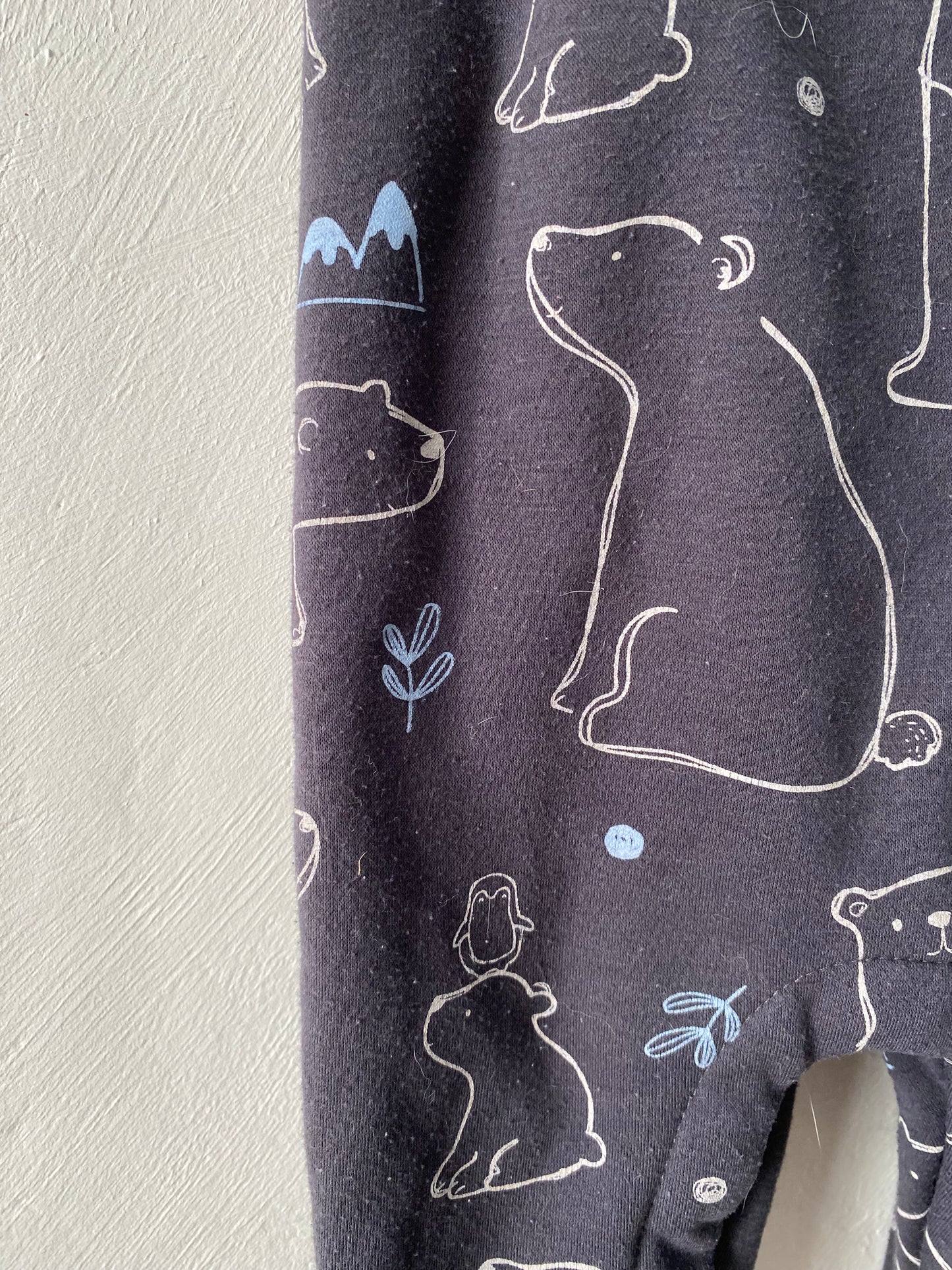 Salopette bébé chaude motif ours – 3 mois – Mots d’Enfants