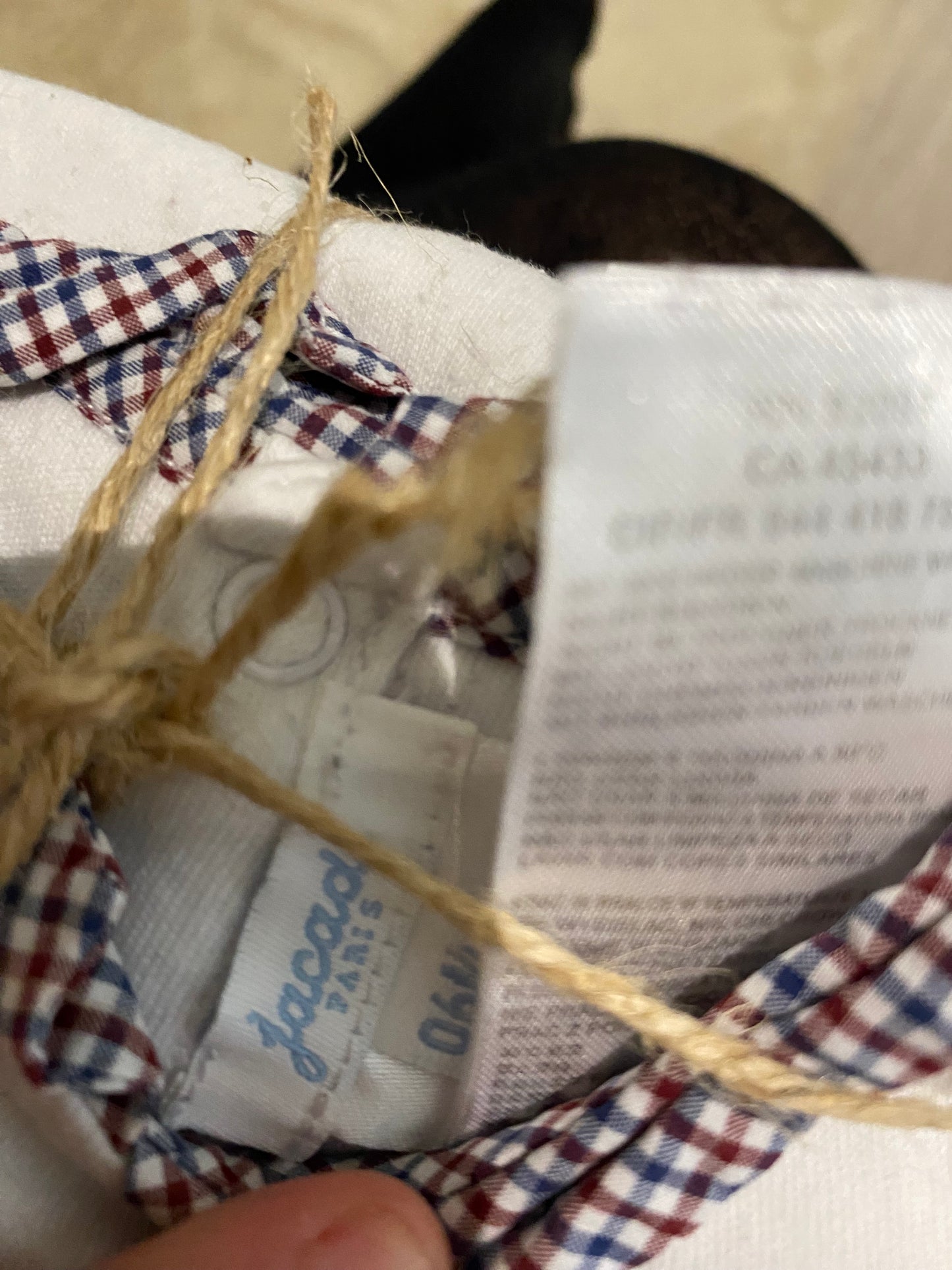 Lot de 2 bodies bébé à col – Blanc – 6 mois – JACADI