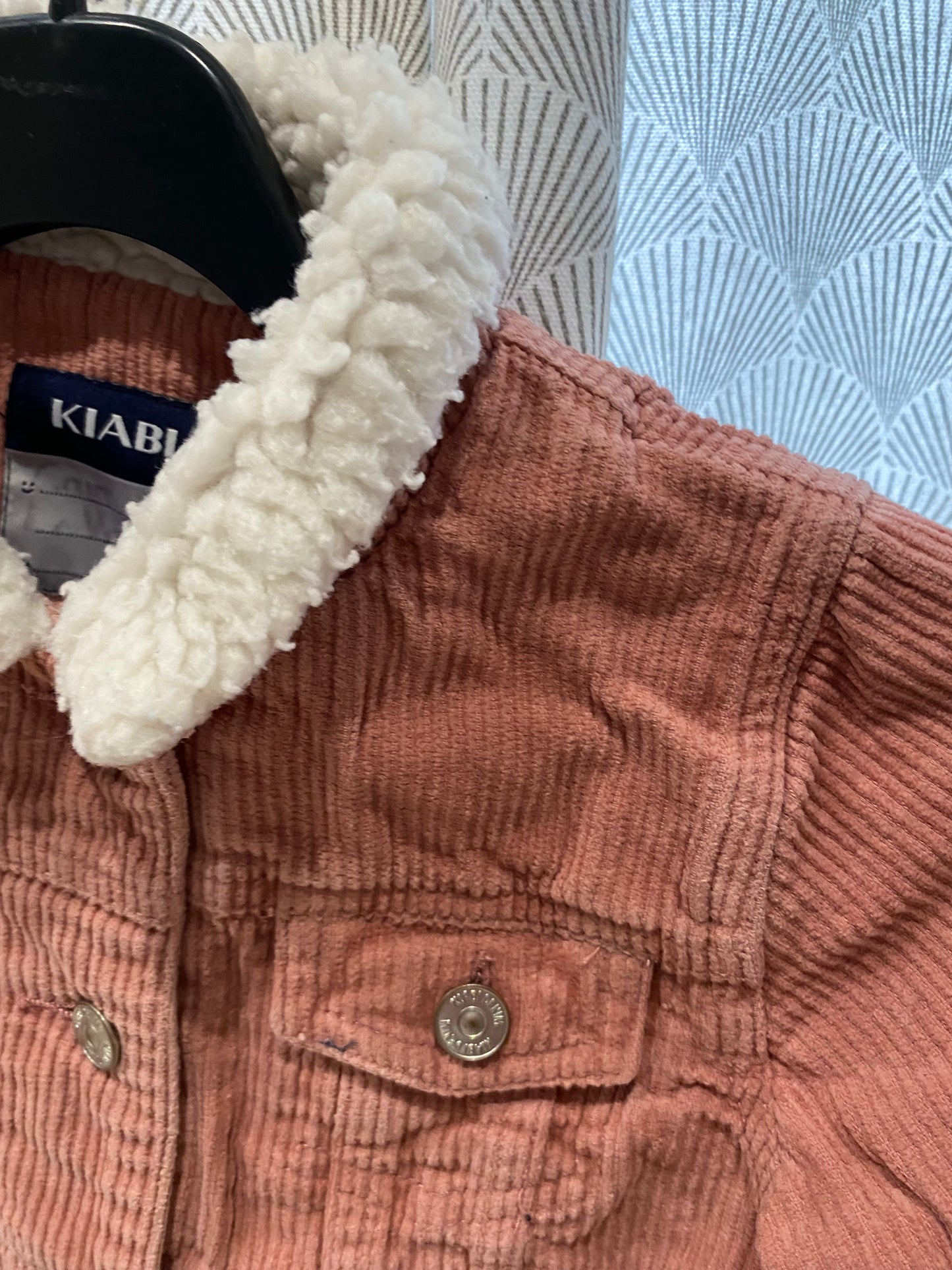Veste en velours côtelé rose – 5 ans – Kiabi