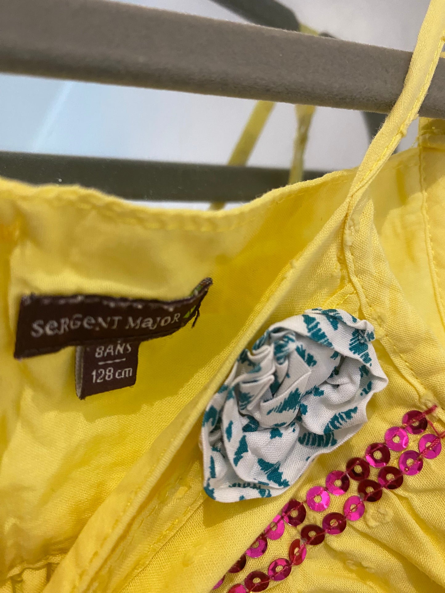 Robe jaune 8 ans