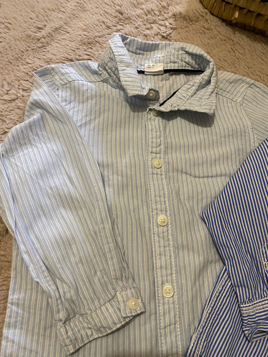 👕 Lot 2 chemises légères bébé – H&M + Tommy Hilfiger – 24 mois – Très bon état