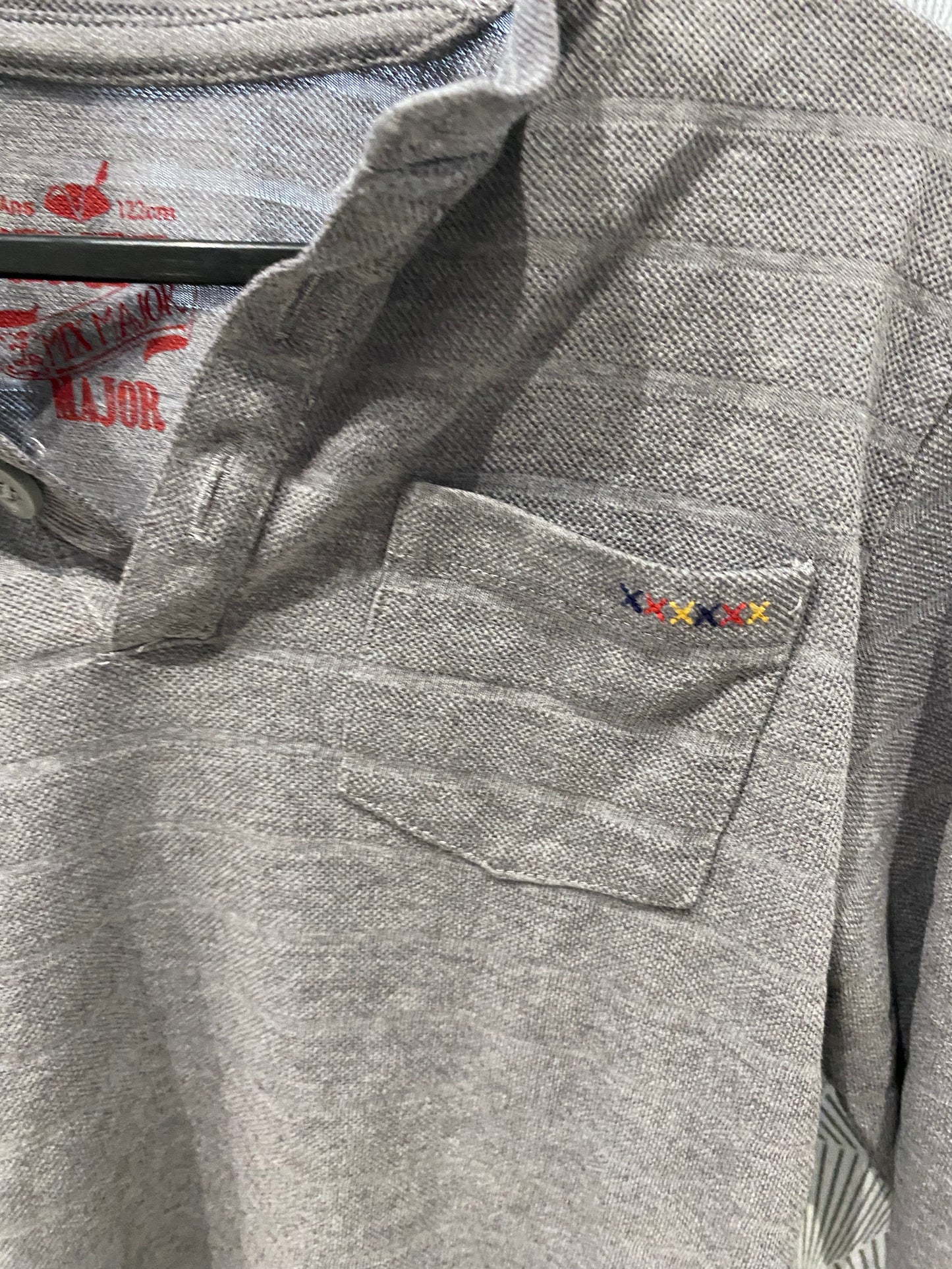 T-shirt gris manches longues basique – 7 ans – Sergent Major