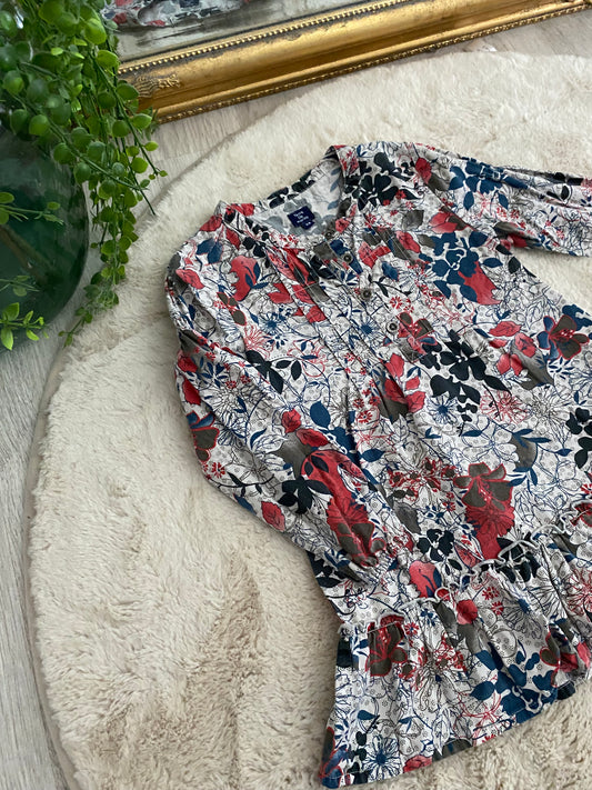 Robe grise/beige – 3 ans