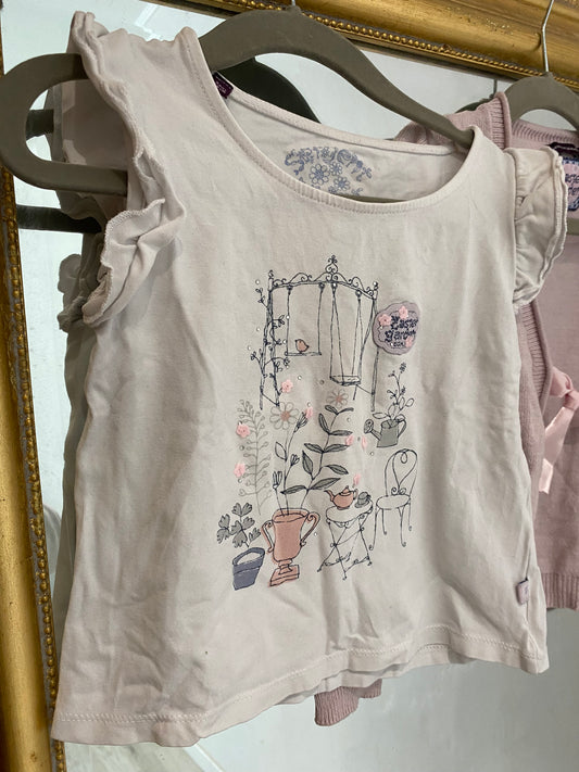 Ensemble rose jardin 4 ans