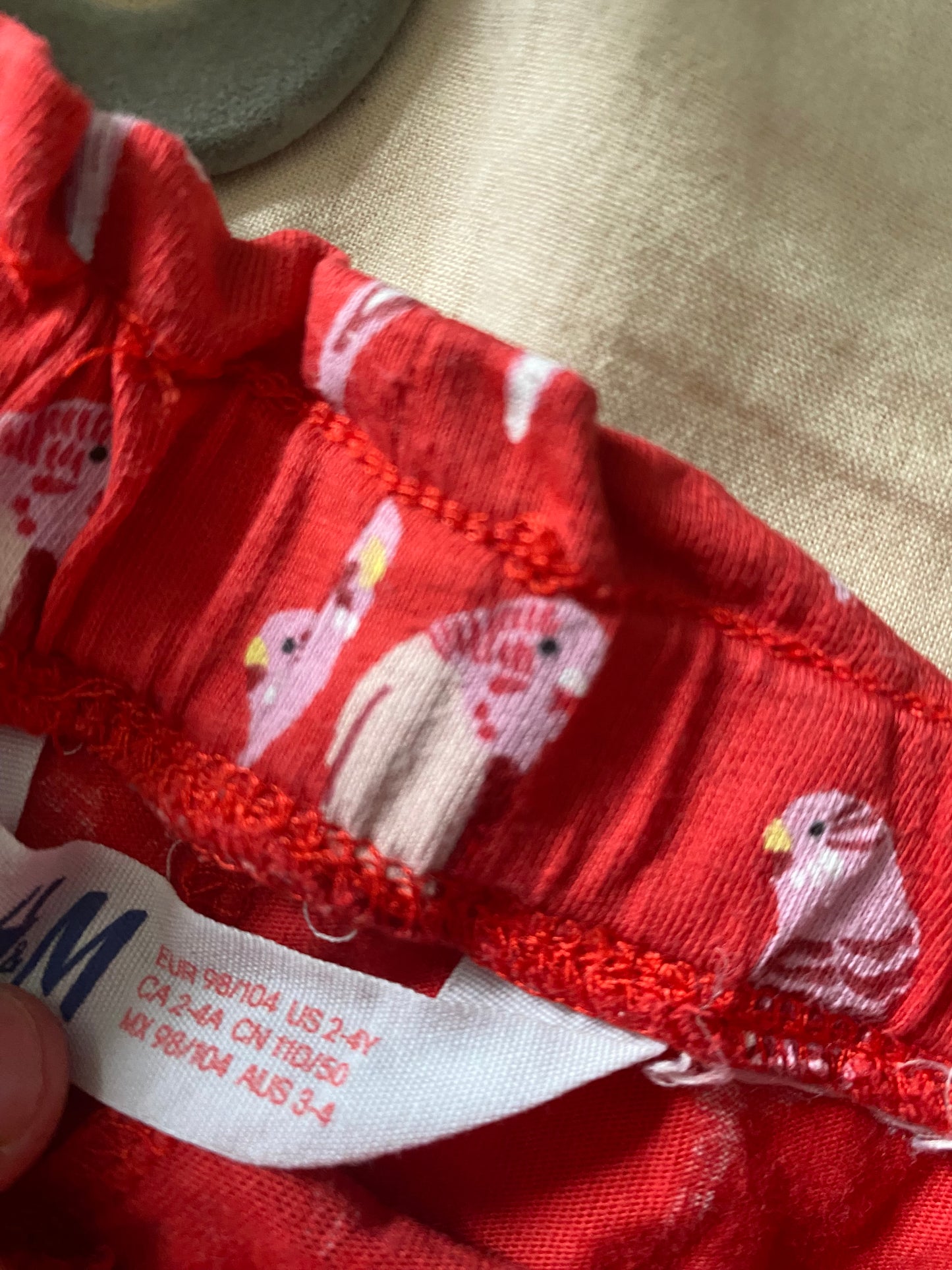 Short perruche 2 ans / 4 ans