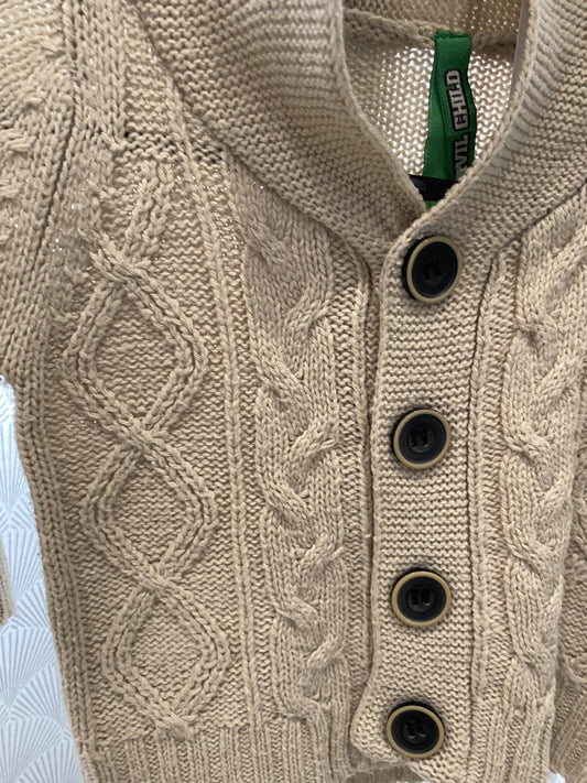 Gilet torsadé beige – 3/6 mois – Devil Child