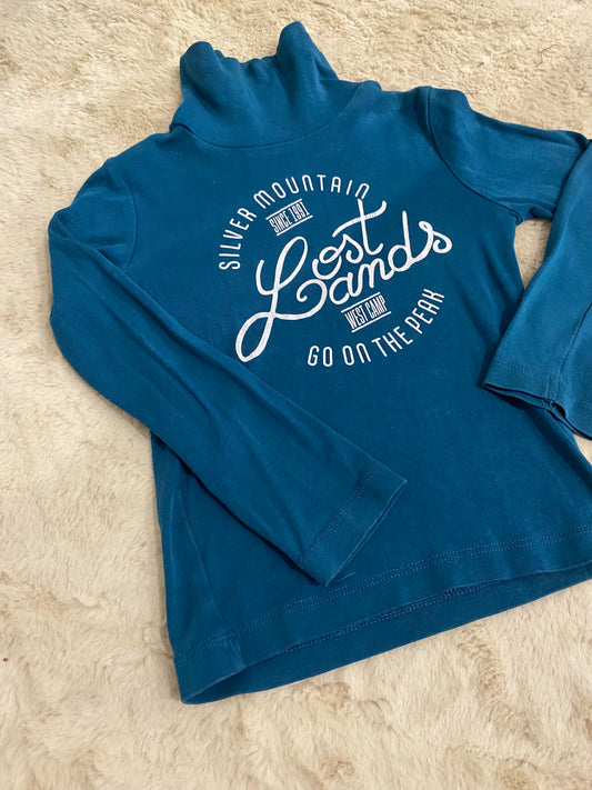 Col roulé bleu canard Gémo 5 ans