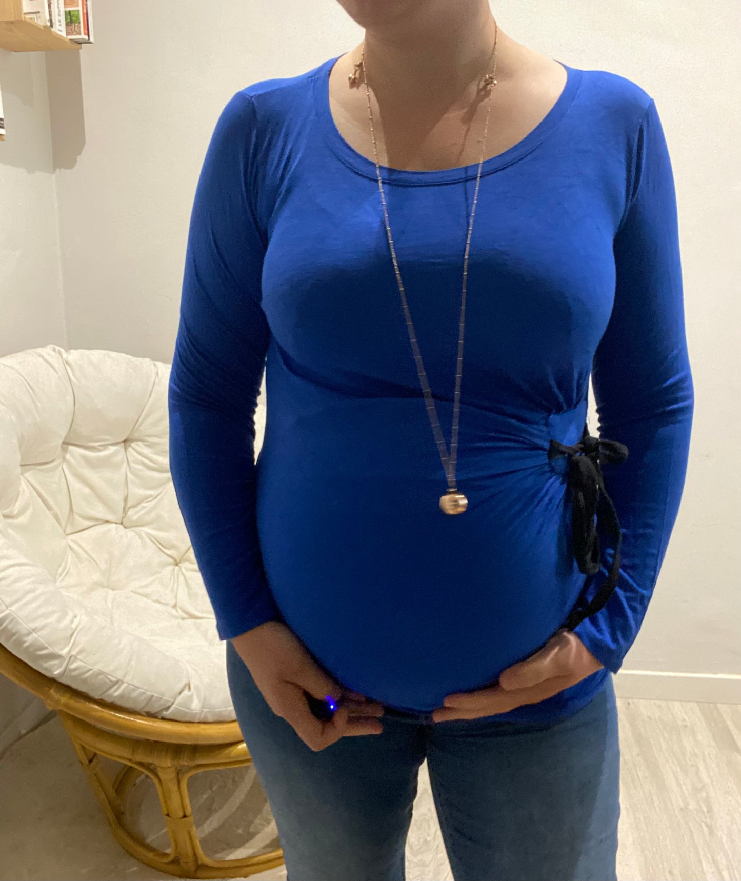 Haut bleu 38/40
