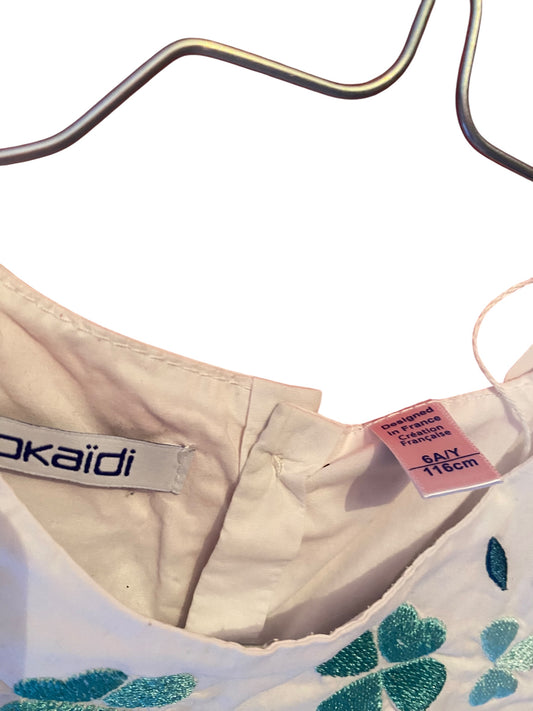 🌸 Blouse brodée Okaïdi – 6 ans 🌸