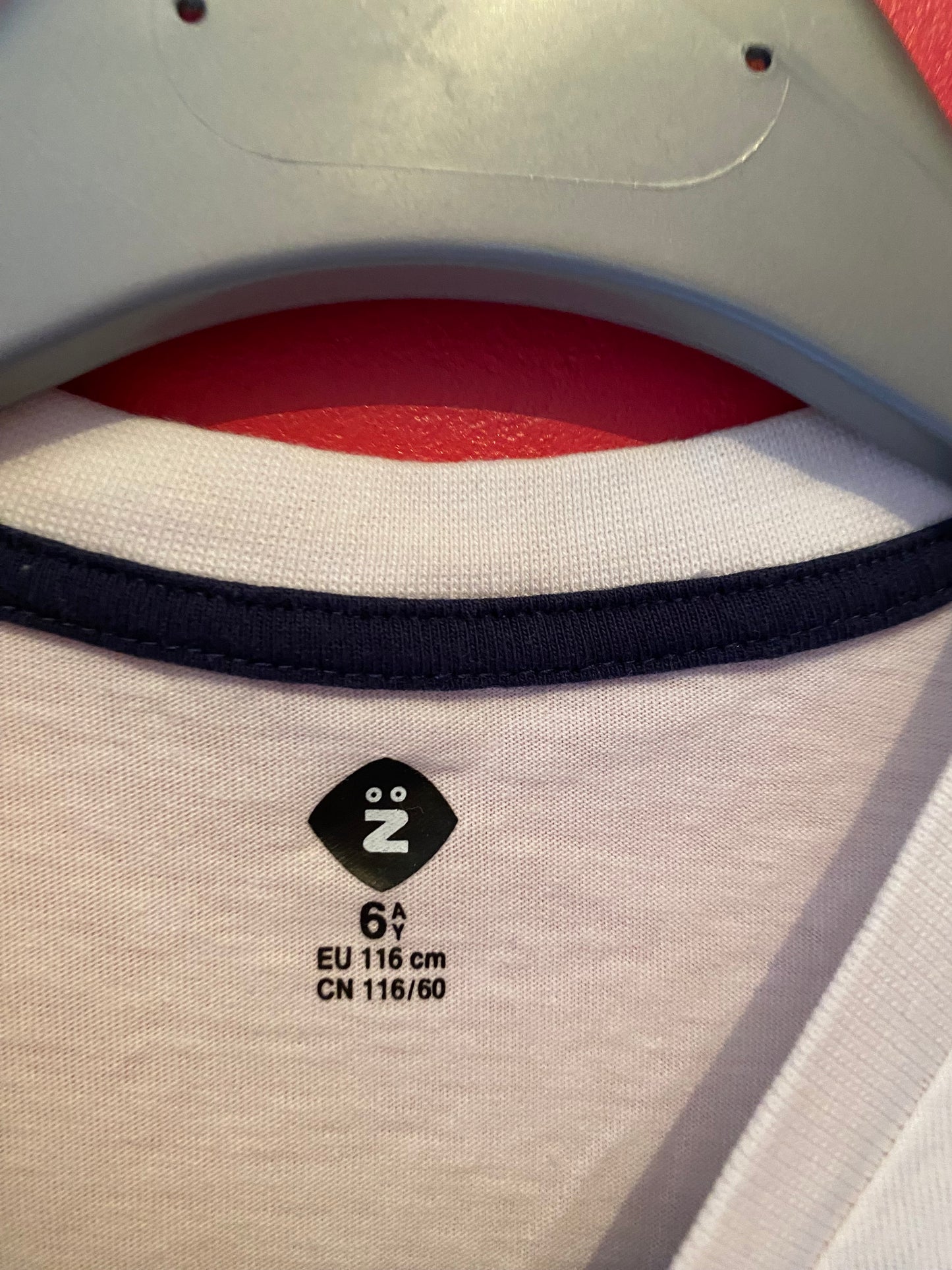T-shirt blanc à manches courtes – Z – Taille 6ans