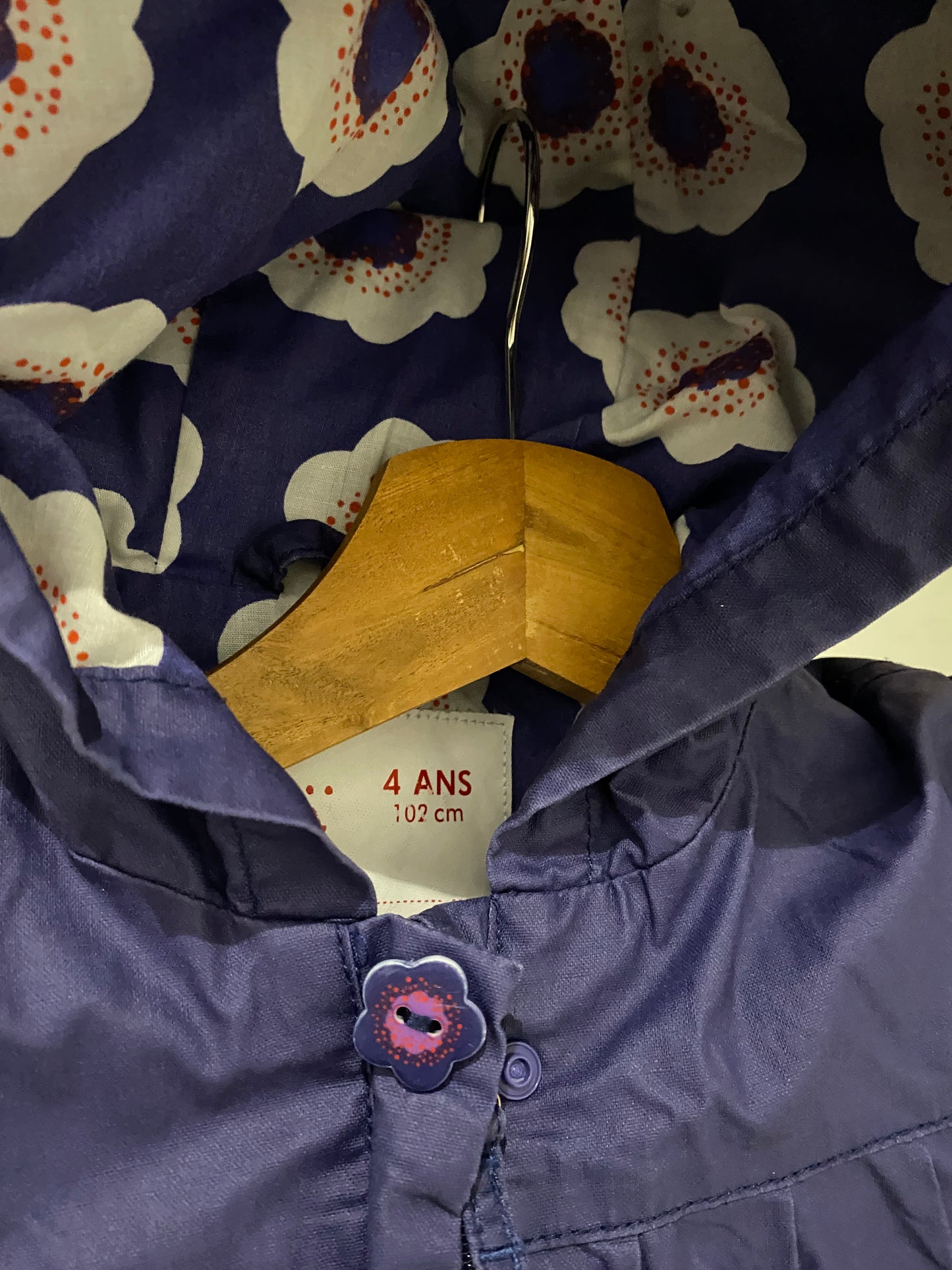 Parka violet 4 ans