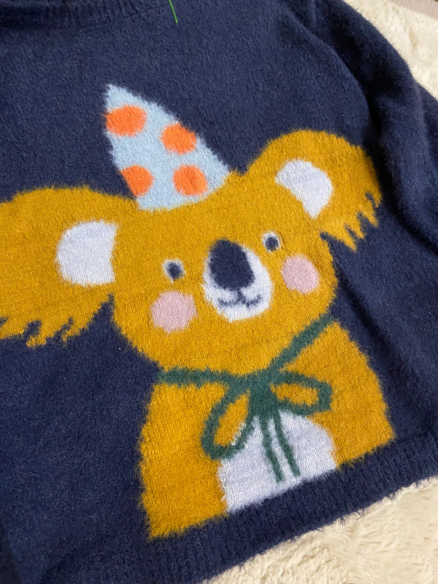 Pull tout doux marine motif koala – Monoprix – 8 ans 🐨💙