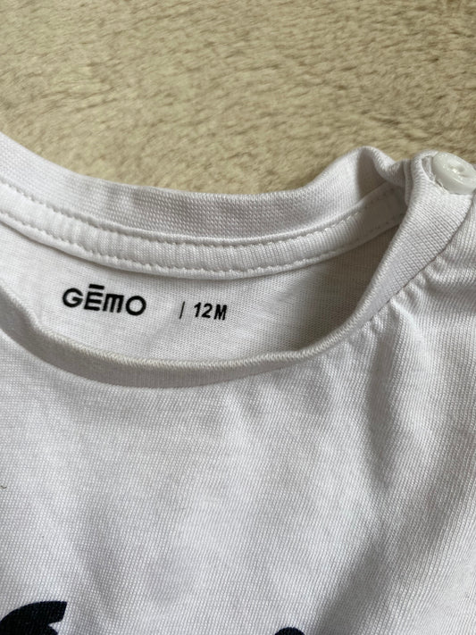 T shirt blanc 12 mois