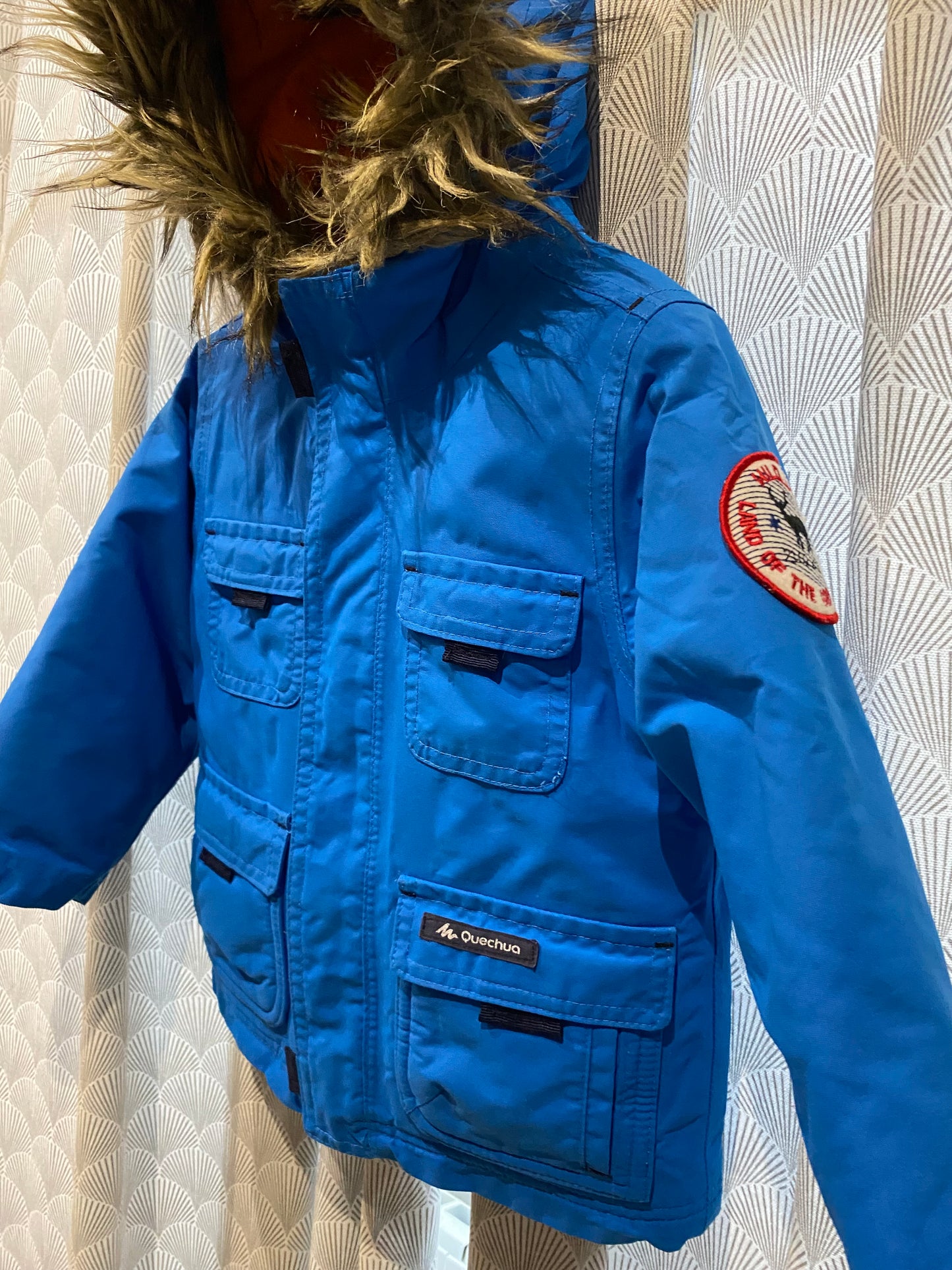 🧥 Parka doudoune bleue – Quechua – 2/3 ans