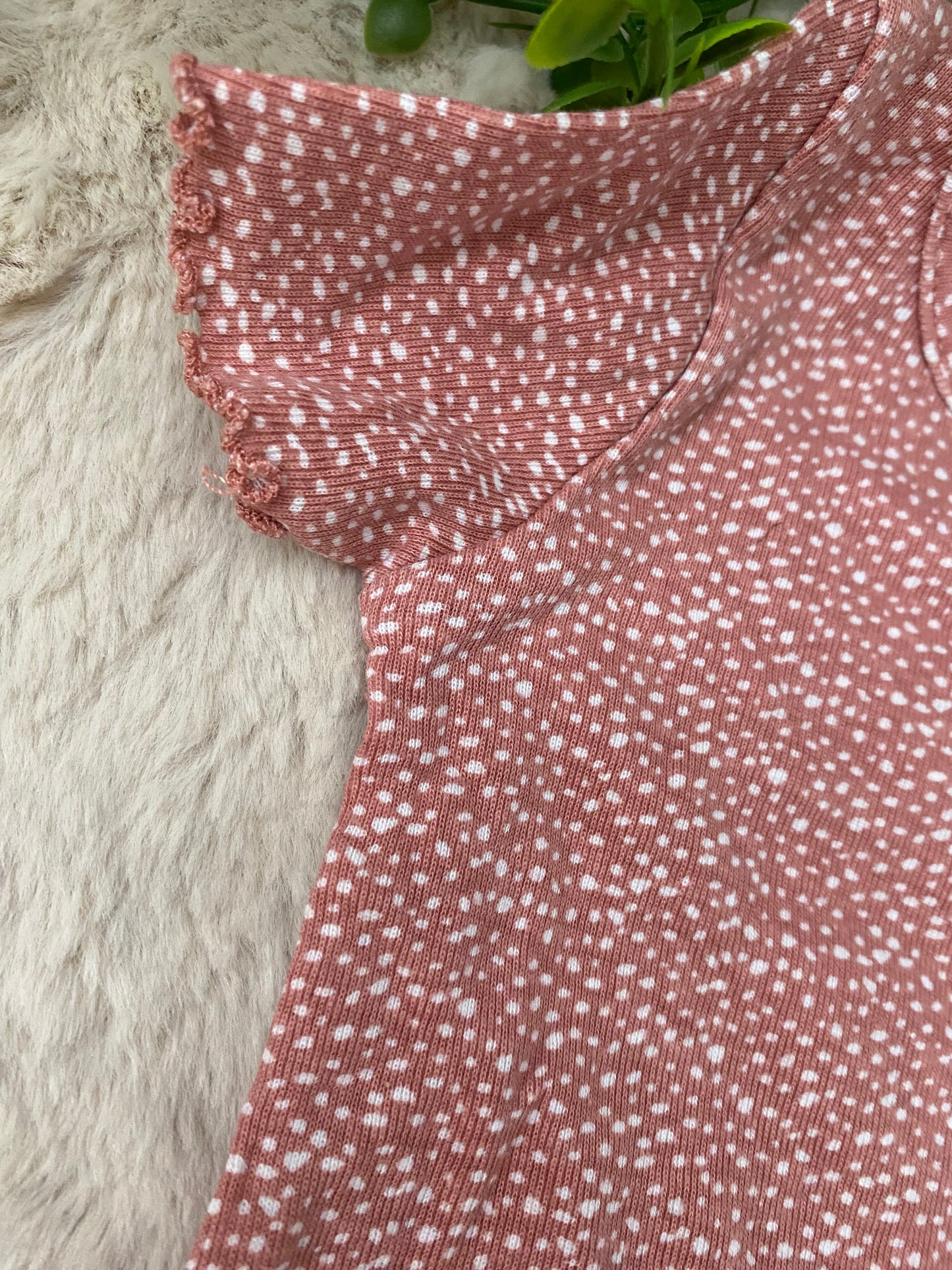 Haut rose 3/6m
