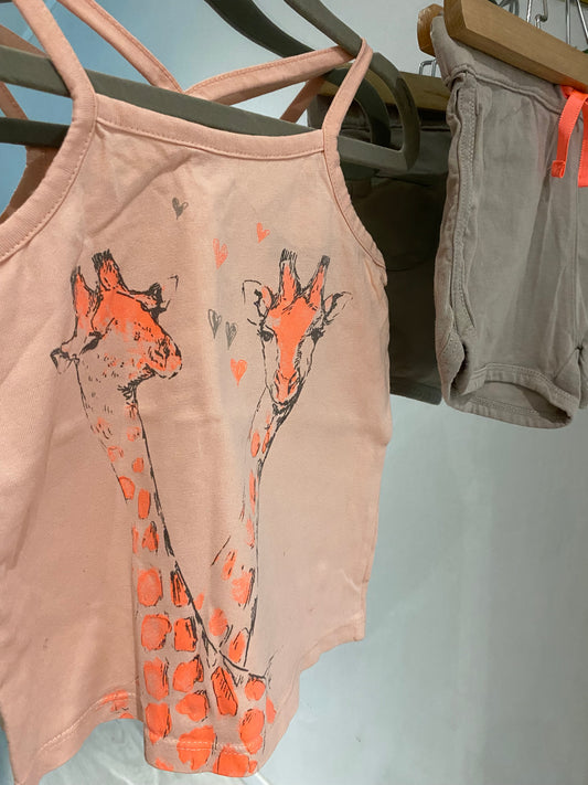 Ensemble girafe gris 4 ans