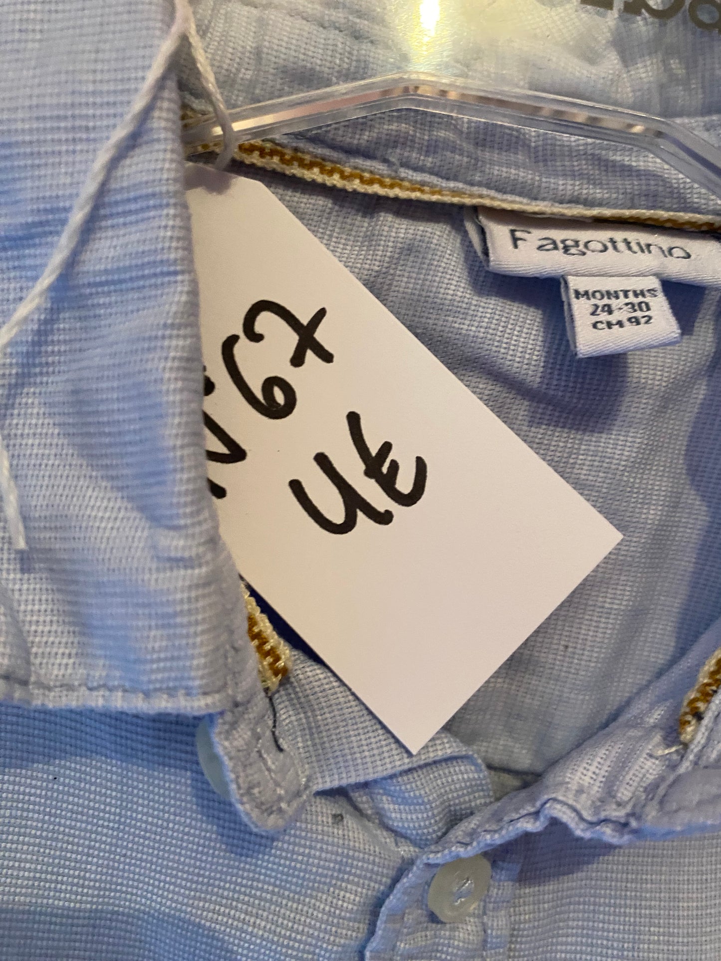 Chemise Bébé Garçon FAGOTTINO – Rayée Bleu – 24/36 Mois