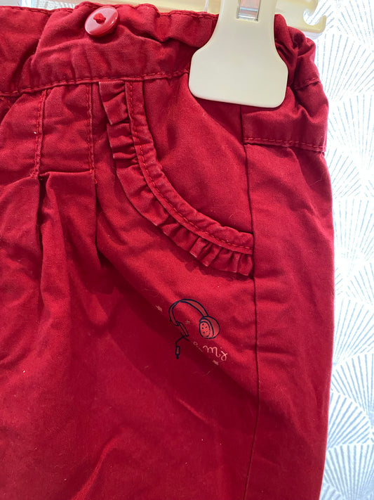 Pantalon rouge – 6 mois – Sergent Major