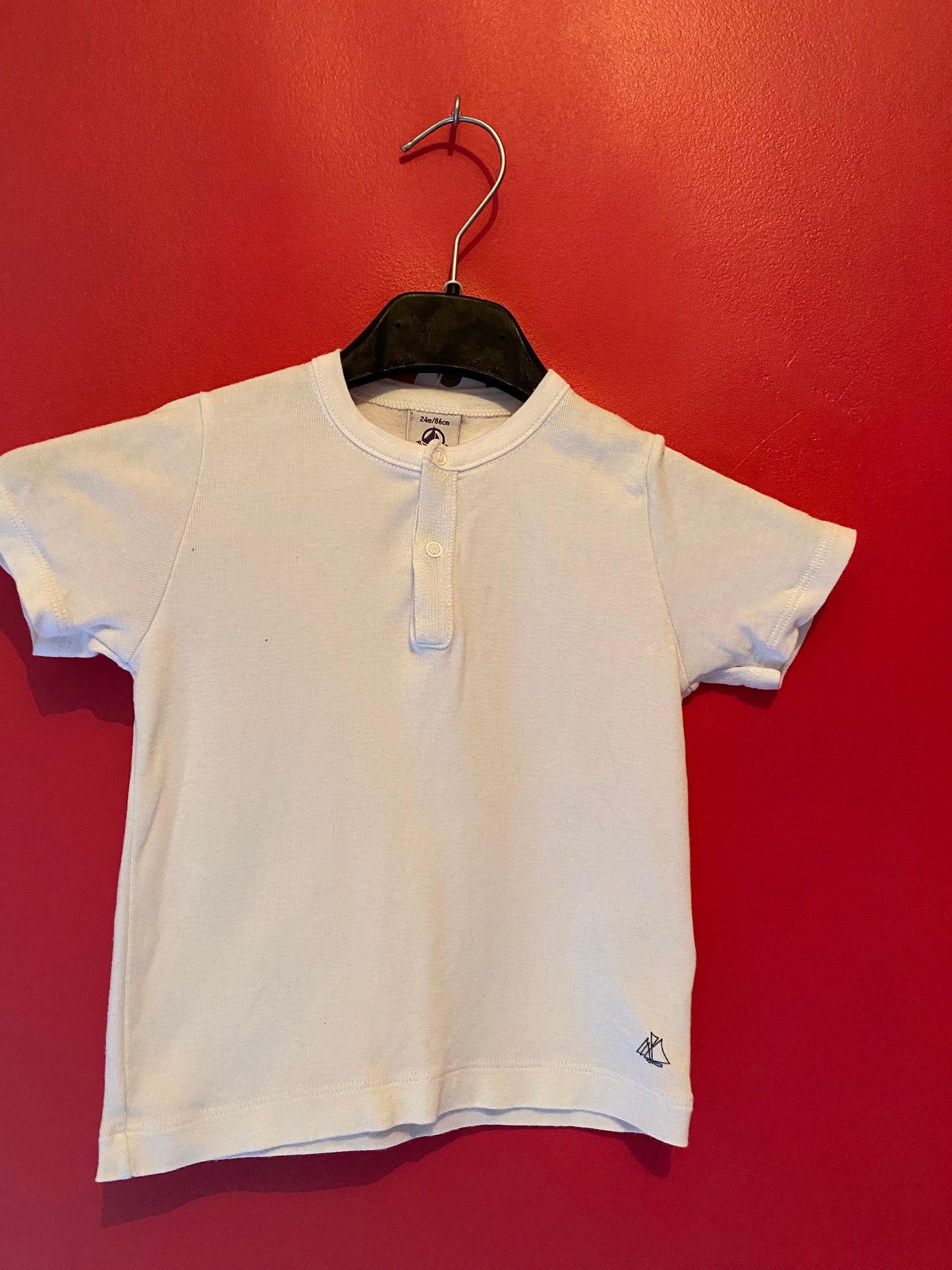 T-shirt blanc basique – Petit Bateau – 24 mois