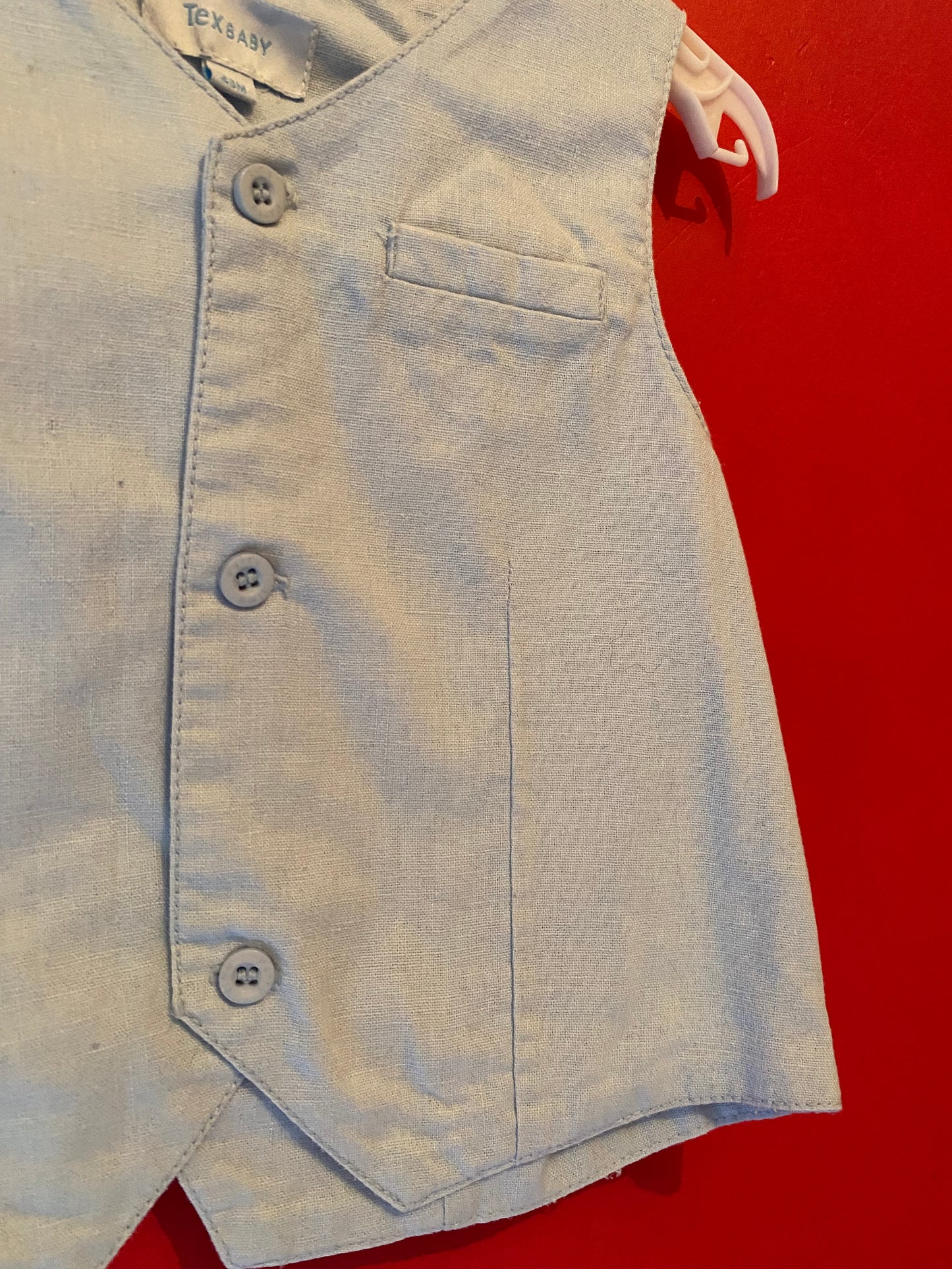 Gilet de Cérémonie Bébé Garçon Tex baby – Bleu Clair – 23 Mois
