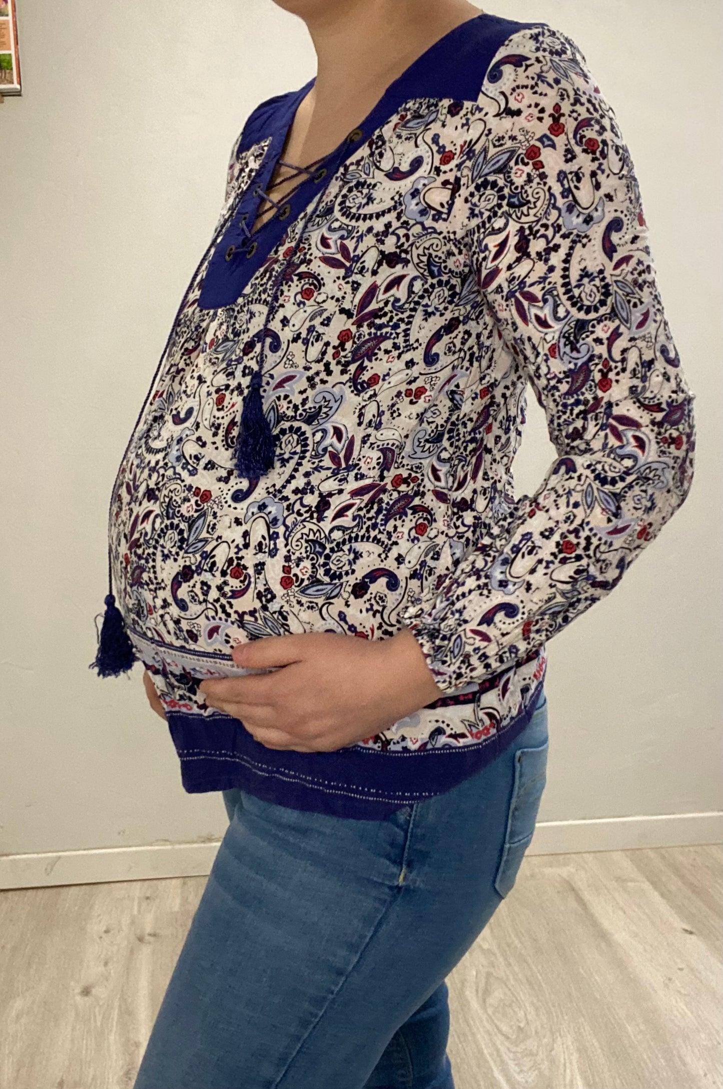 Blouse bleu 38