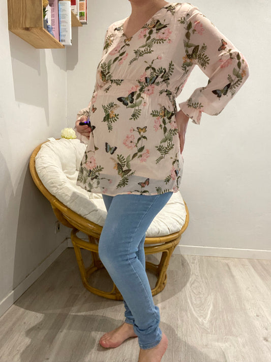 Blouse à fleurs