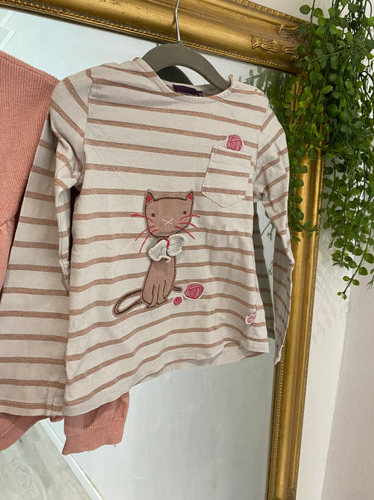 Ensemble rose chat 4 ans