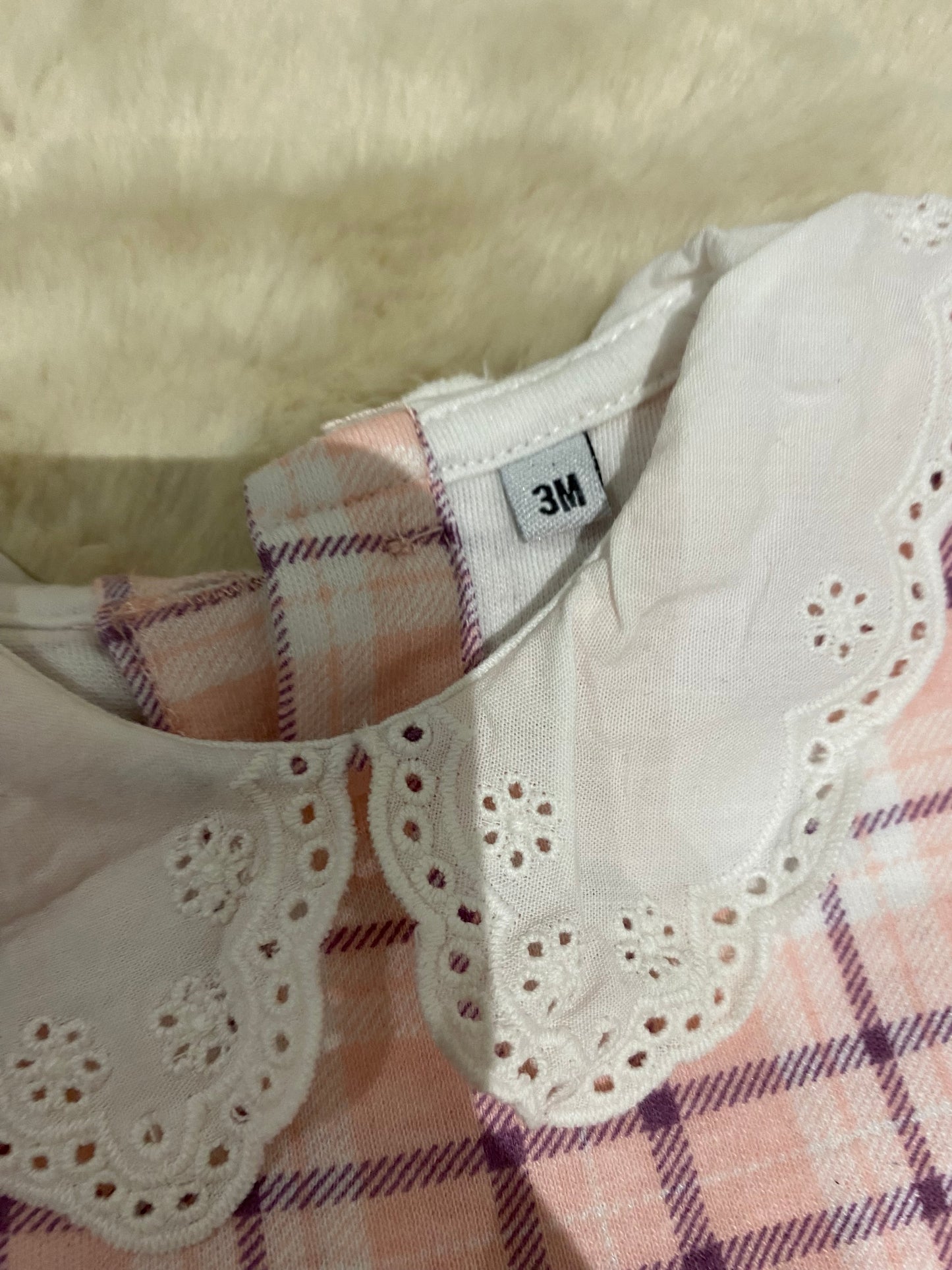 Robe à carreaux 3 mois