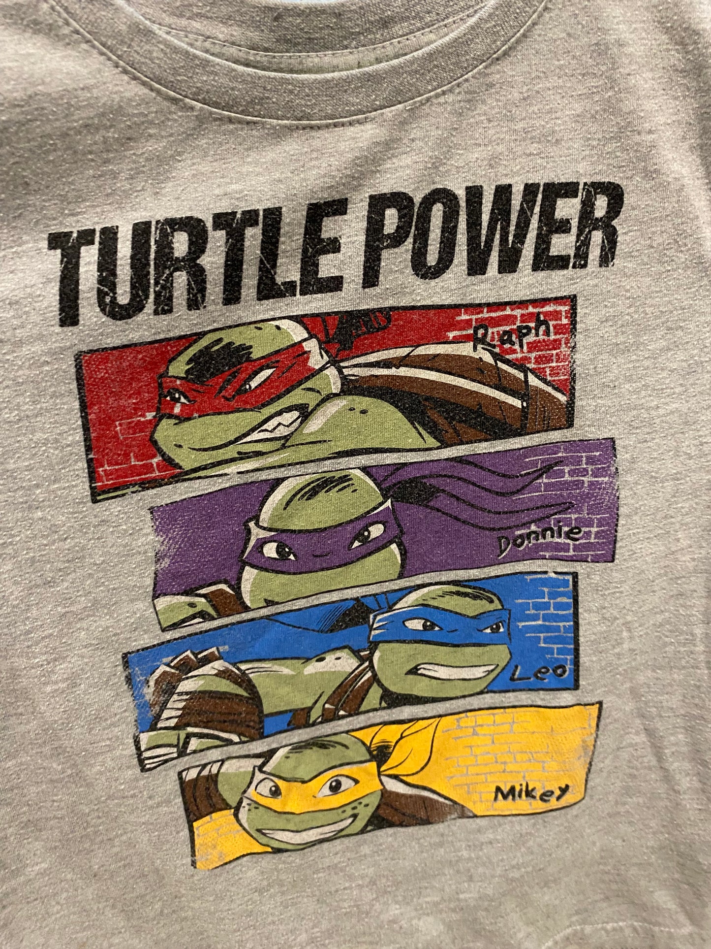 T-shirt gris manches longues Tortue Ninja – 6 ans – Nickelodeon