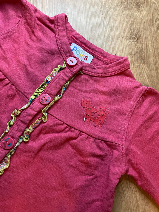 Gilet fuschia 24 mois