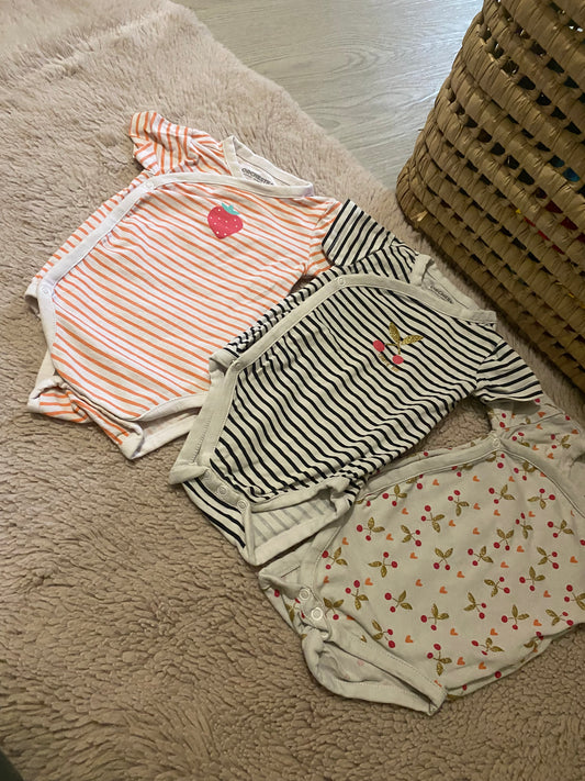 Lot 3 bodies motifs fruits – Orchestra – 3 mois