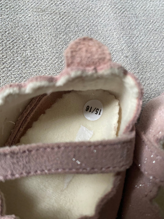 Chaussures rose poudré à paillettes – Tartine et Chocolat – Taille 15/16