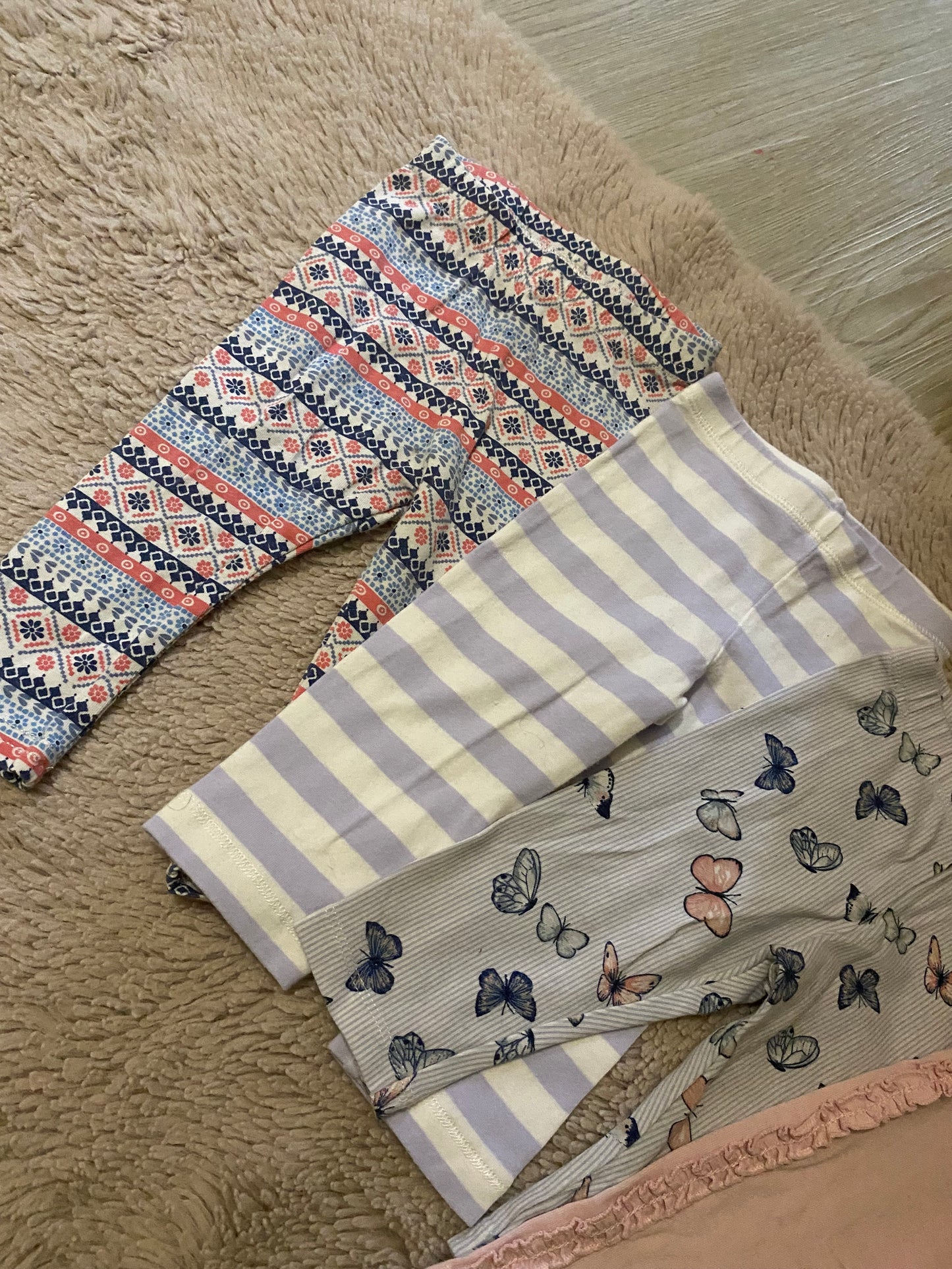Lot 6 leggings bébé – 6 mois – Kiabi, H&M, Tex…