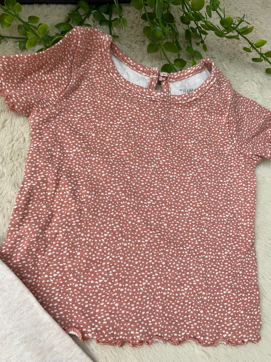 Haut rose 3/6m