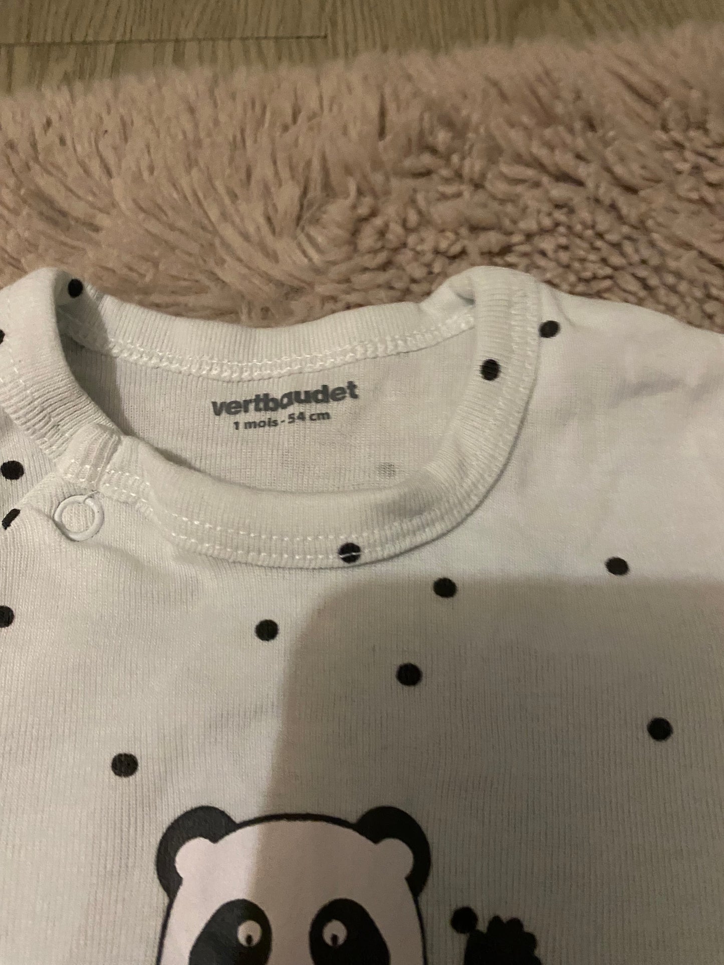 Lot 2 pyjamas légers – Vertbaudet – 1 mois
