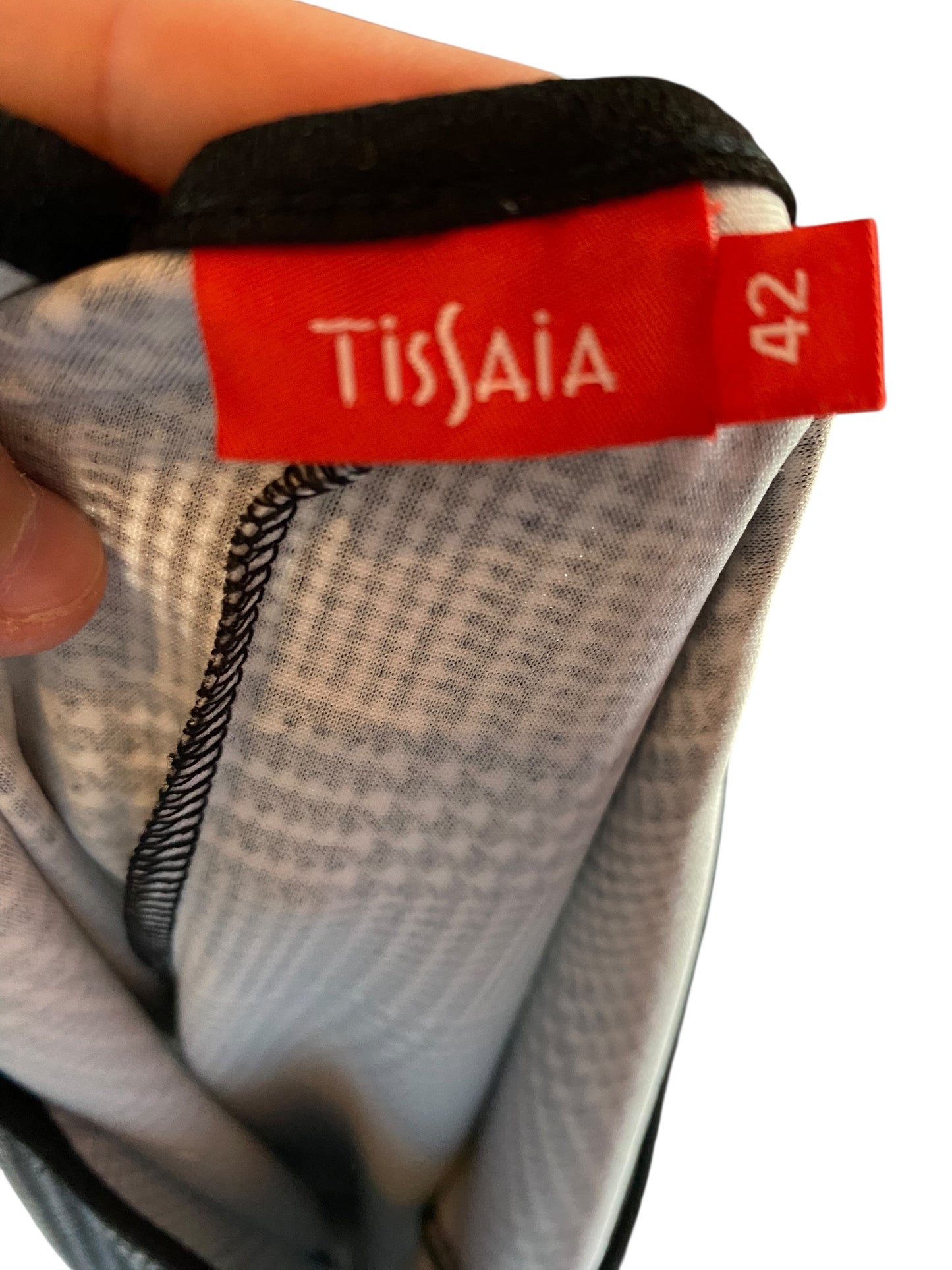 🌫️ Robe grise droite Tissaia – Taille 42 – manches courtes