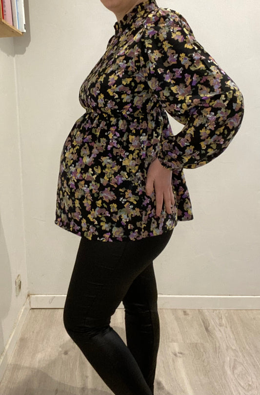 Blouse à fleurs