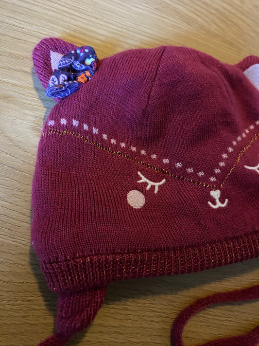 Bonnet bordeaux avec cordons – 45 cm – Sergent Major