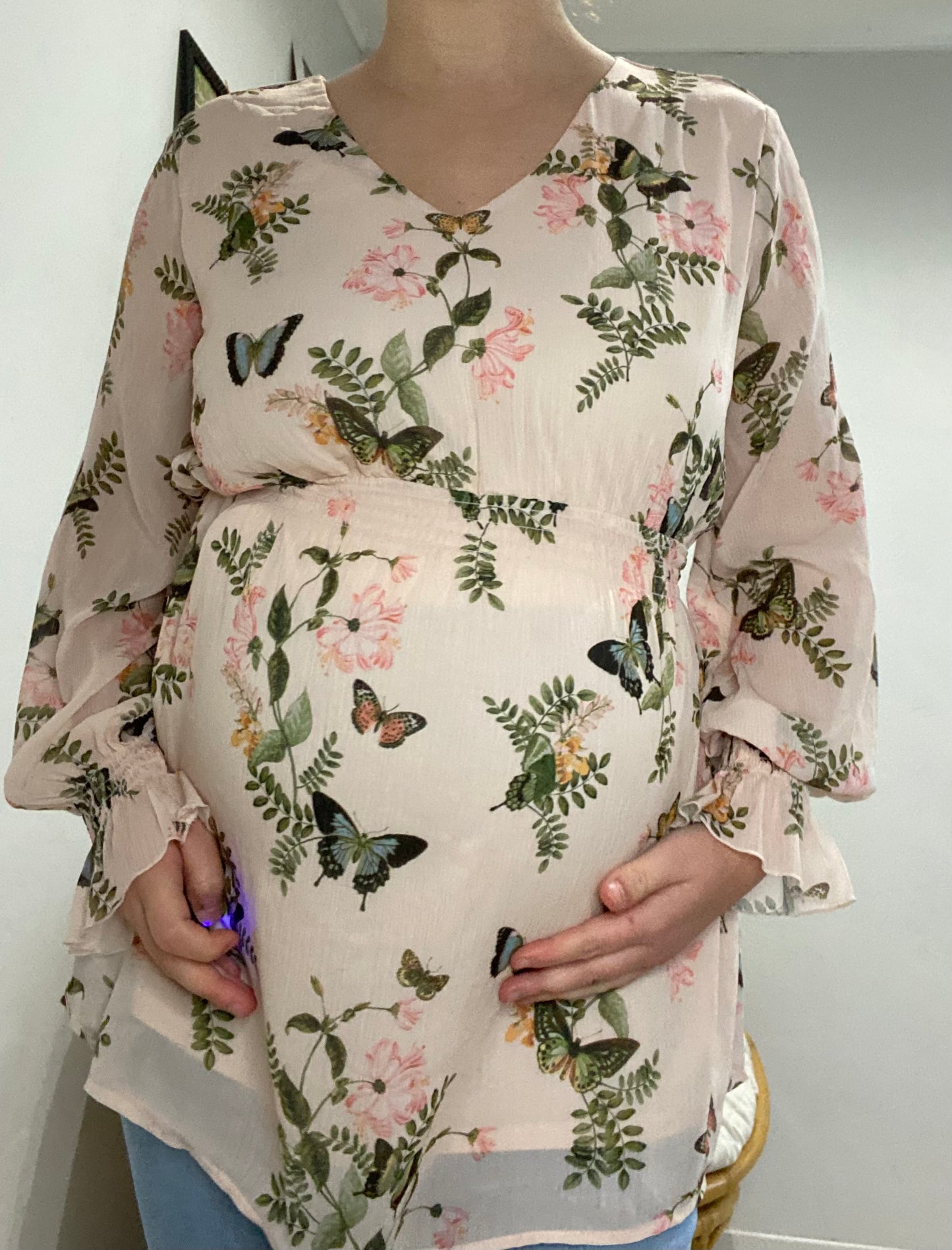 Blouse à fleurs