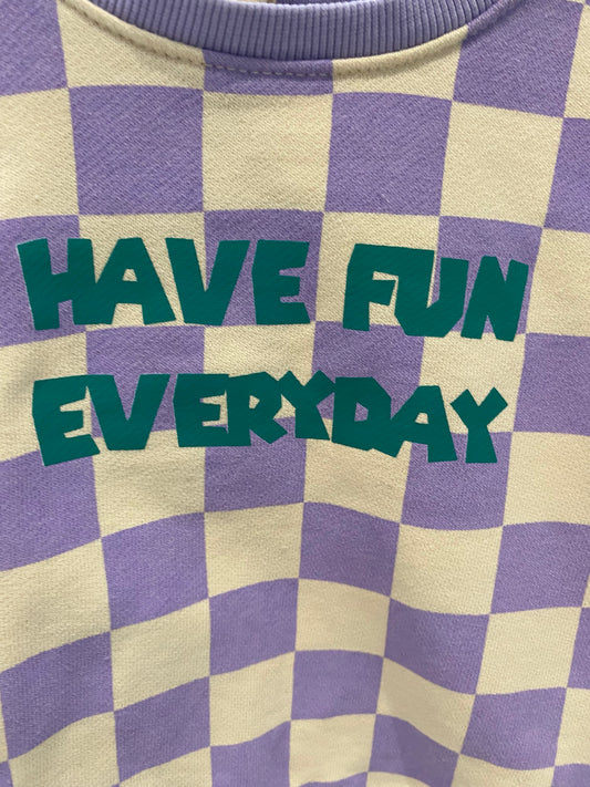 Sweat beige et mauve tendance – 12 mois – Kiabi