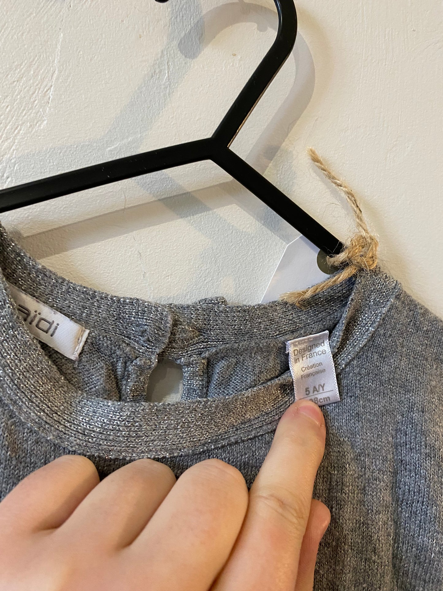 Robe pull pailletée manches courtes – 5 ans – Okaïdi