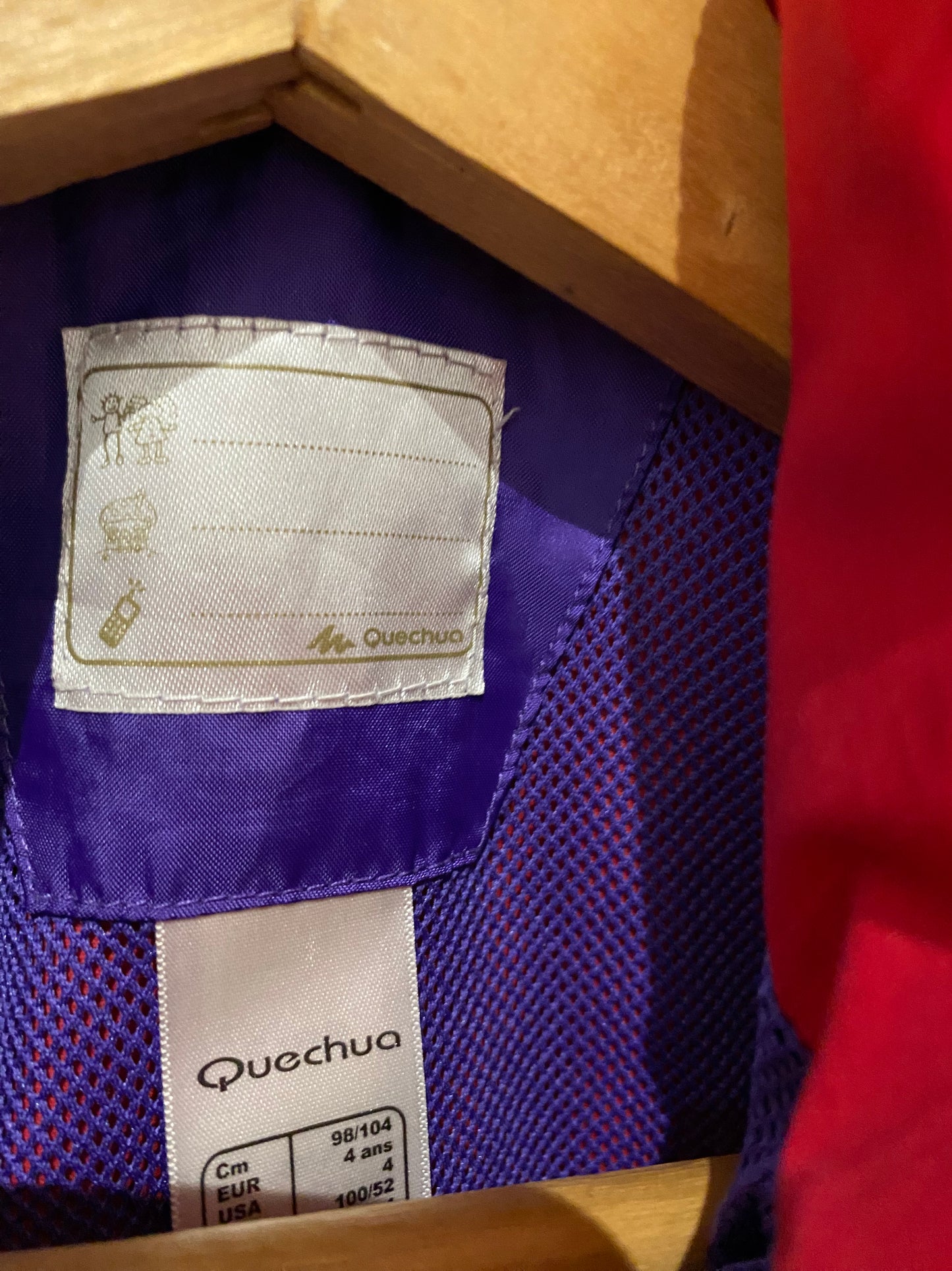 Kway fuschia 4ans