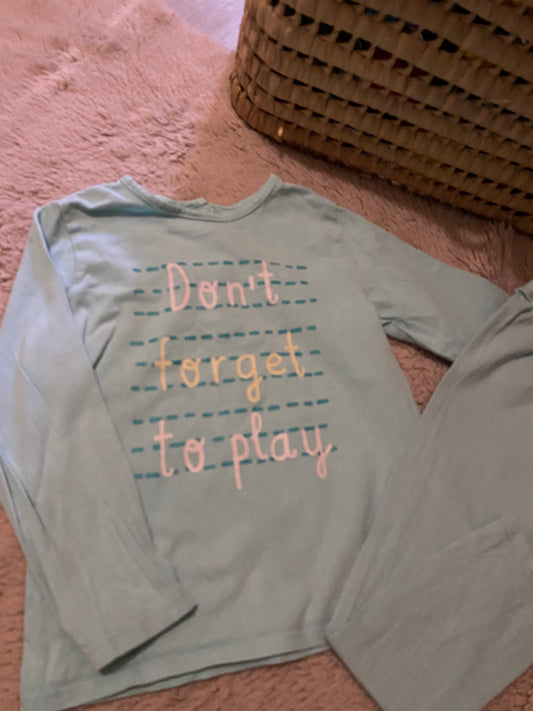 🌙 Pyjama bébé 36 mois – Tex Baby – bleu ciel – t-shirt manches longues + pantalon