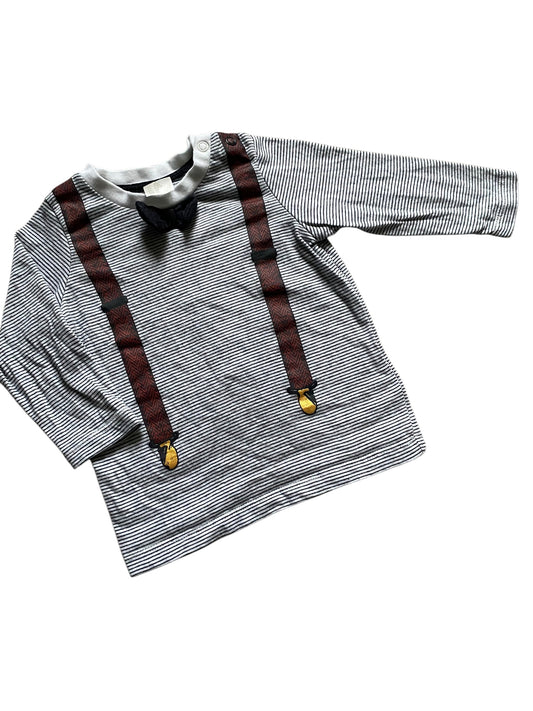 T shirt manches longues bretelles 6 mois