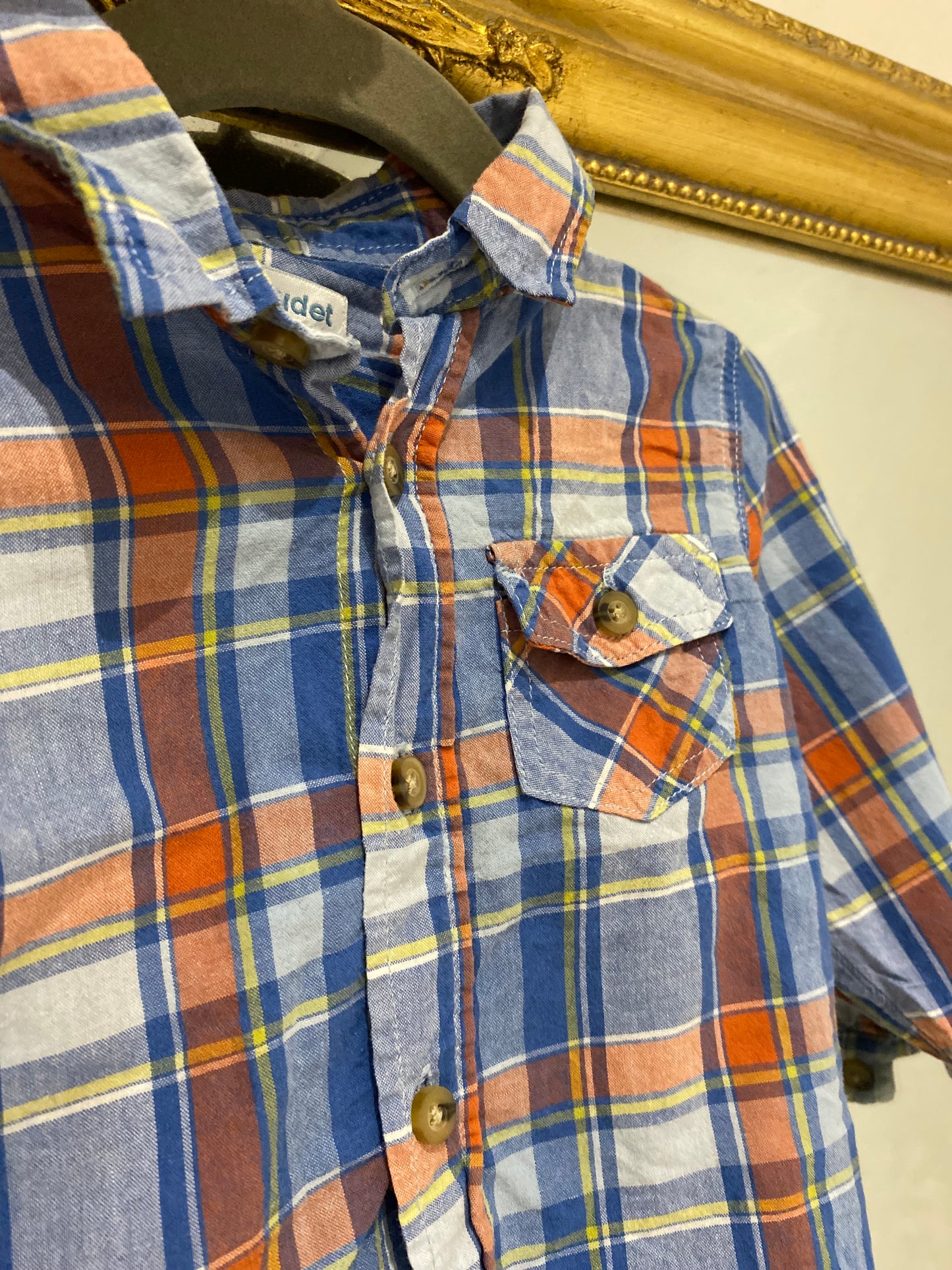 Chemise à carreaux 12 mois
