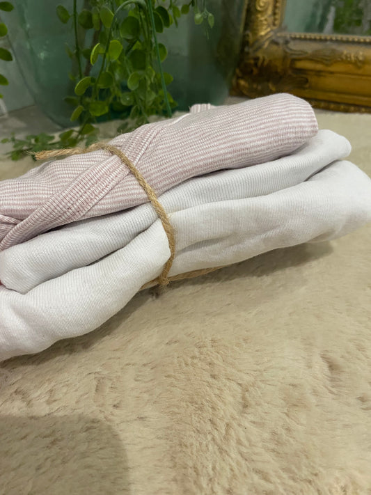 Lot de 3 bodies manches longues bébé – 3 mois – Kiabi