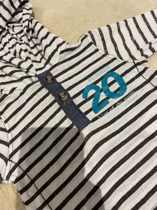 Haut à manches longues à capuche - Taille 9 mois