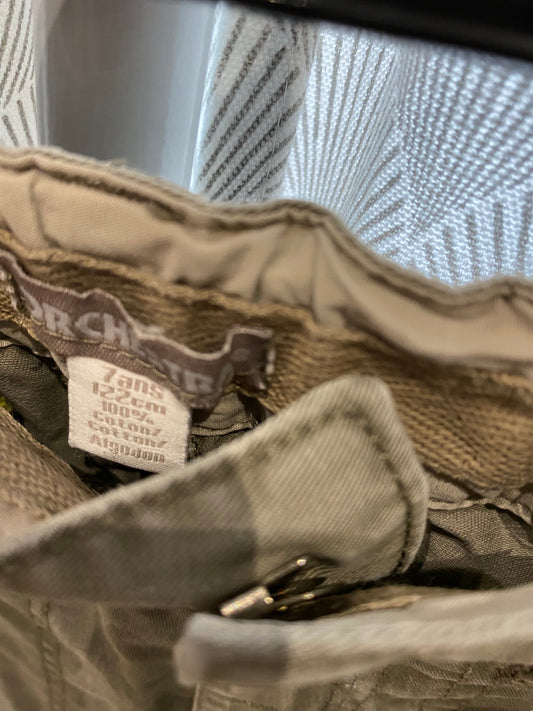 Pantalon cargo kaki/marron décor robot – 7 ans – Orchestra (ancienne collection)